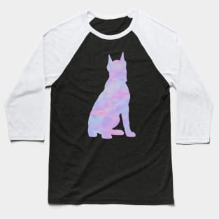 Rainbow Pastel Boxer Sitting Baseball T-Shirt